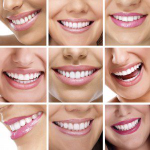 A series of photos showing different stages of smile.